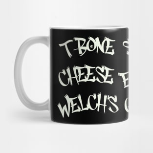 T-bone steak, cheese eggs & Welch’s grape shirt Mug